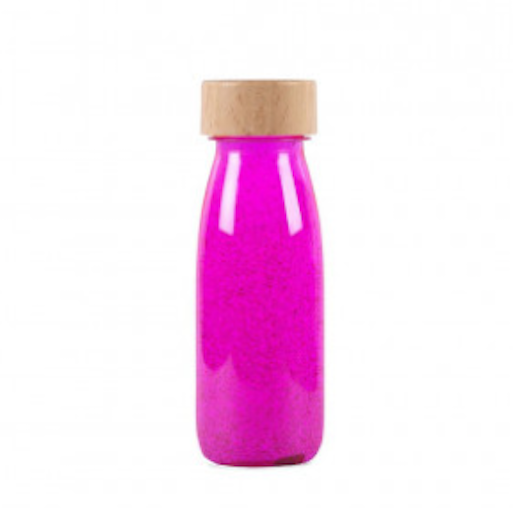 Bouteille sensorielle Float Rose fluo - Petit Boum