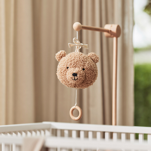 Peluche musicale ourson biscuit