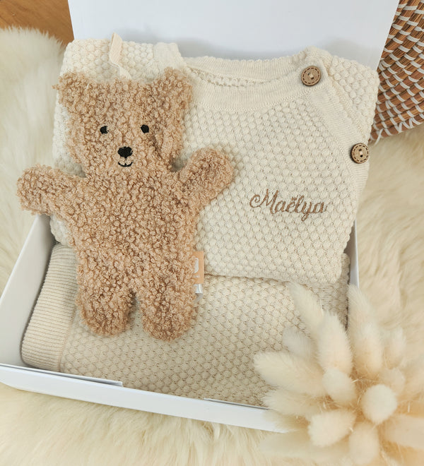 Coffret ensemble maille teddy *